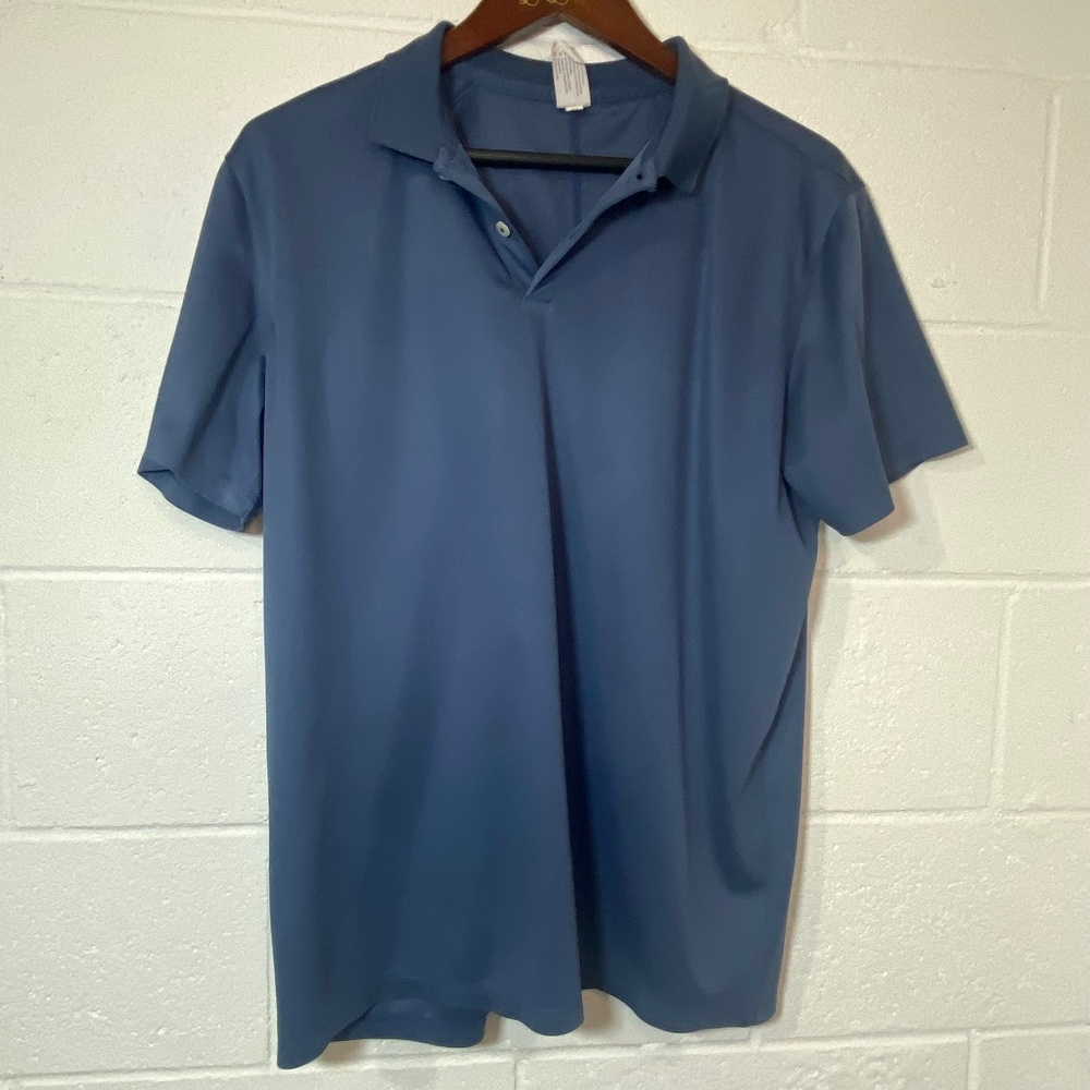 90 Degree By Reflex Men's Blue Short Sleeve Polo